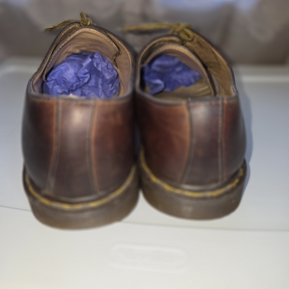 Dr. Martens vintage England brown derby Brown Leather Men's Shoes - Picture 7 of 15
